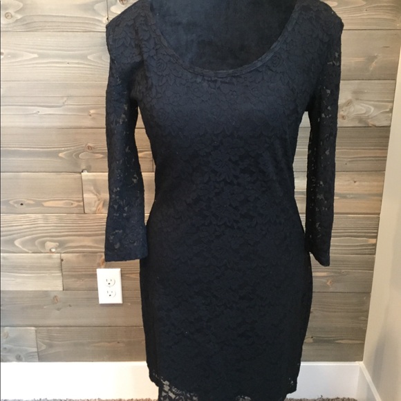 Black Lace Dress - Picture 1 of 2